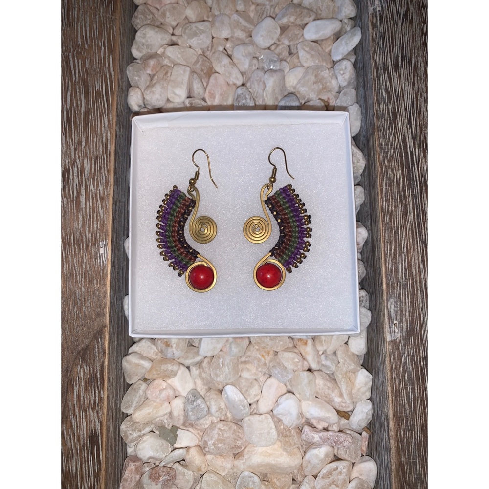 Thai Macrame Earrings